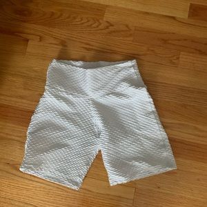 Booty by brabants white biker shorts